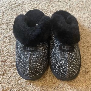 Brand New Black & White UGG Slippers.